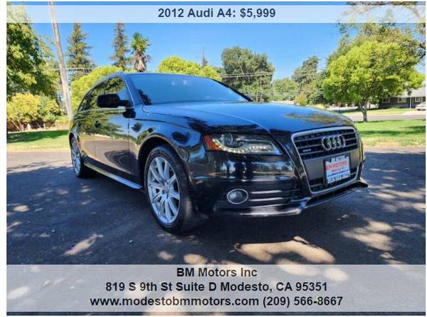 AUDI A4 2012 - $5,999 (MODESTO)63624060058243121