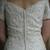 JIM HJELM Off Shoulder White Silk Wedding Gown, Sz 10 8 thumbnail