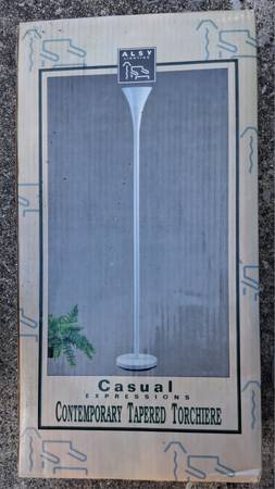 Vintage Alsy Contemporary Tapered Torchiere Floor Lamp 1