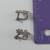 Vintage Oriental ladies silver earrings. 5 thumbnail
