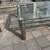 Modernist chrome and glass coffee and end table DIA  B49 3 thumbnail