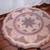Wood round side tables 2 PC-with carved wood and brass and copper inla 5 thumbnail