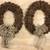 Set of 2 Fall Holiday Pinecone Wreaths - Pine cone wreath w/ bow 1 thumbnail