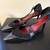 Cole Haan Black Leather & Suede Kitten Heels - Women's Size 8 1 thumbnail