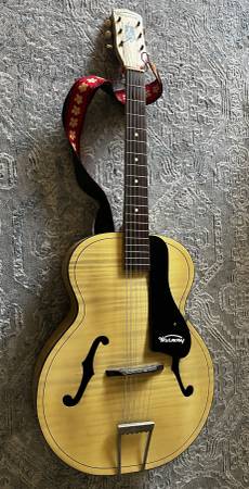 Vintage 1949 Harmony H1214 Archtone Blonde Archtop Guitar 1