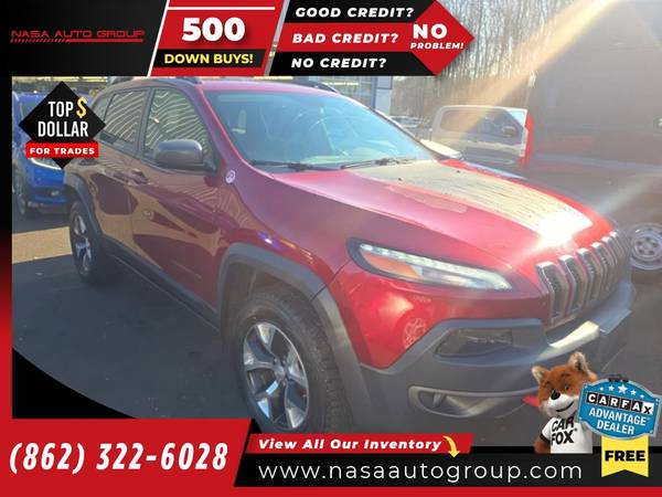 2017 Jeep Cherokee Trailhawk L Plus 4x4 4 x 4 4-x-4 - $8,995 (The price in this ad is the downpayment)63615140598401121