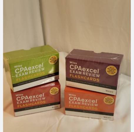 Wiley CPA Exam Flash Cards – Like New Condition! 1
