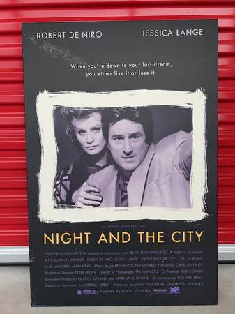 Plaque Mounted Rolled 1 Sheet Poster NIGHT AND THE CITY (1992) 1