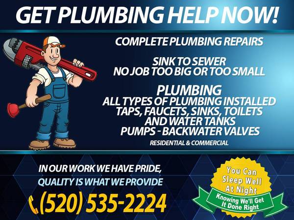 ➡️PLUMBER - FIXES PLUMBING PROBLEMS - WITH - RATES YOU LIKE - CALL US 1