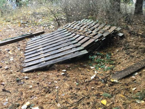 Used Four foot tall cedar fencing 1