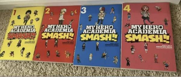 My Hero Academia Smash Book Set Volume 1-4 - Great Condition 1
