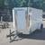 2025 Arising 5x8 V Nose Enclosed Cargo Utility Trailer WHITE 3k 2 thumbnail