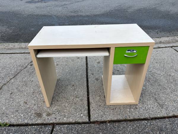 Seahawks themed desk 1