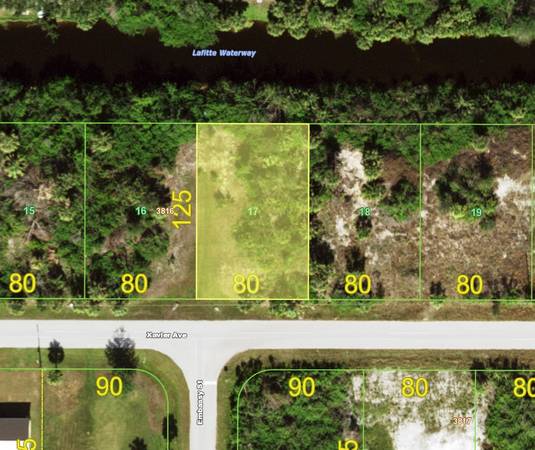 $22,000 / 9999ft2 - PORT CHARLOTTE CANAL FRONT LOT FOR SALE IN PREFERRED FLOOD ZONE X! (33981)63791129581443120