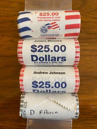 Presidential Dollar Mint Rolls 1