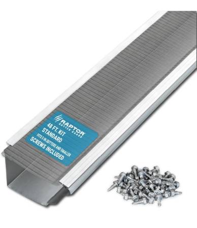 48 FT. (Nominal) Contractor Grade Stainless Steel Micro-Mesh Gutter Guard Kit wi 1