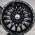 18 inch Mercedes wheels rims 18x8 offset et 38 gloss black (4) 6 thumbnail