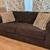 Brown Sofa & Ottoman w/ Pillows Removable Covers 1 thumbnail