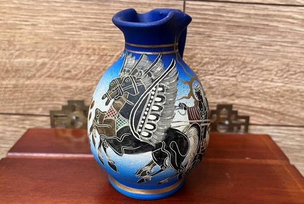 Authentic Handmade Replica of and Ancient Greek Pottery Vase 450 B.C. 1
