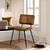 Homy Casa · Pomona Dining Chairs Set of 4 · Fabric Suede Brown 1 thumbnail