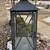 Outdoor or Porch Black Heavy Duty Metal Lantern with Door Closure 1 thumbnail