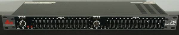 DBX 215 Graphic Equalizer - Dual Channel 15-Band Equalizer - 100V 1