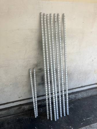 9 Wire Shelving Wall Mount Strips (12-4) 1