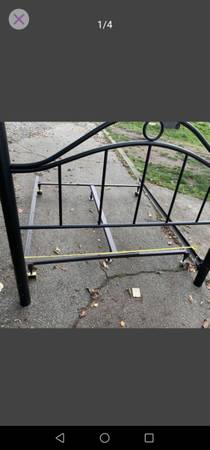 Like new queen headboard, $90: box spring $75; bed frame, $75;  mattress deliver 1