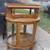 Curio Cabinet - Curved Glass with Shelf and Mirror - Antique 1 thumbnail