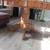 Round real Oak Dining Table with Extender. 1 thumbnail