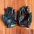 Motorcycle Gloves - Black Leather with Padded Knuckles - Size Large 2 thumbnail