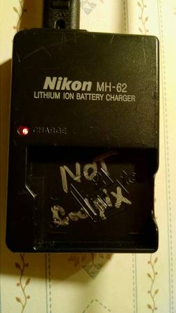 Nikon MH-62 Digital Camera Battery+Cord Charger ONLY - $10 (Boston and Northward)63471242141441121