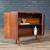 Mid-Century Modern Sculpted Walnut Bow-Front Cabinet, c.1960’s 2 thumbnail