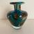 Signed Mid-Century Vintage Mdina Blown Glass Vase – Tiger Blue Pattern 2 thumbnail
