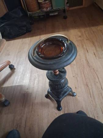 Antique Standing Ashtray 1