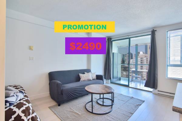 🏙️✨28TH FLOOR-PET FRIENDLY-Oct 25th- FURNISHED Studio@939 Homer-PROMO 1