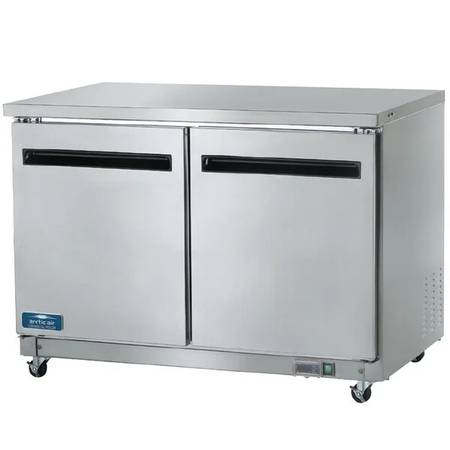 New 48" Two Door Undercounter Work Top Cooler Arctic Air 1