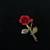 Antique Red Rose Brooch 1 thumbnail