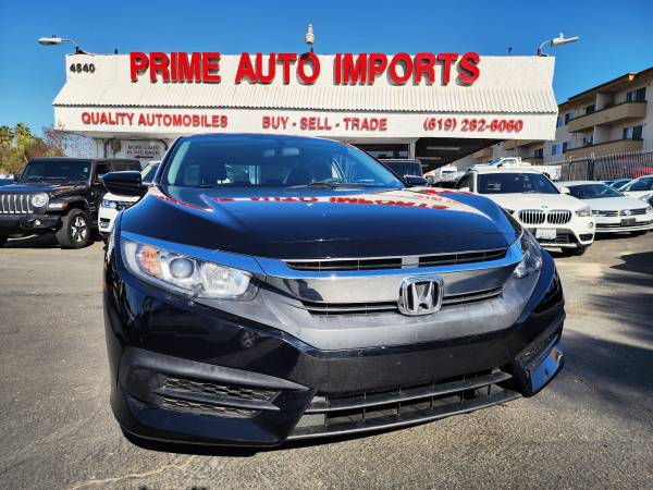 2017 Honda Civic LX Sedan (77K miles) - $14,495 (Mission Valley - Prime Auto Imports)63440157666563121