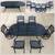 Patio Set Outdoor furniture Hanamint Newport 6 Seat Dining 7ft 90lb Oval Table 4 thumbnail