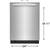 Frigidaire 24" Stainless Steel Tub Dishwasher 3 thumbnail
