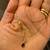 12.5 inches Yellow Gold kids Necklace with Natural Sapphire Stone 2 thumbnail