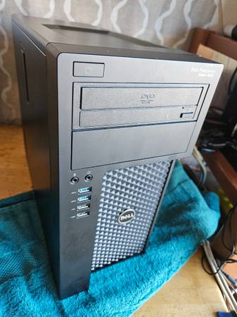 DELL Precision Tower 3620 PC DESKTOP COMPUTER 27" monitor Xeon E3-1220 1