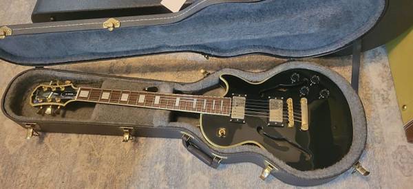 1998 Epiphone Les Paul Elite Florentine - Ebony / Gold w/OHSC 1