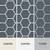 Case of Moroccan Concrete Blue Gray 8" x 9" Porcelain Hexagon Tile 2 thumbnail
