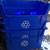 Set of 3 Blue 12 Gallon Stackable Recycling Bins 1 thumbnail