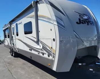 2020 Jayco Eagle 338RETS – 3 Power Slides, Walk Around Bed 1
