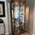 Wood and glass cabinets (2 matching) 2 thumbnail