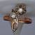 RING Platinum Rose Gold diamond 583 14K ussr soviet Flowers vintage 10 thumbnail