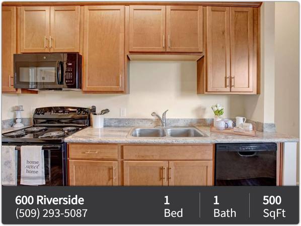 $1,640 / 1br - 500ft2 - Hermoso 1BE 1BA con vistas al agua. Disponible 29/10/25 ¡RESERVE AHORA! (Wenatchee)63861424953219121